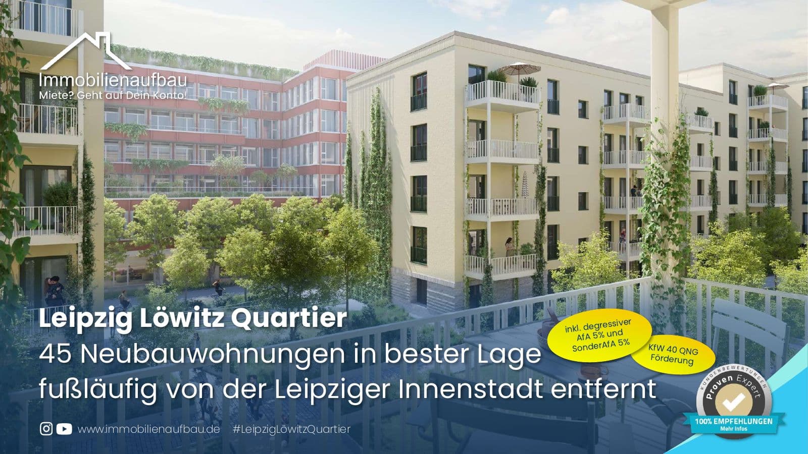 Löwitz Quartier Leipzig — Baufeld 5 (45 WE, KfW 40 QNG)